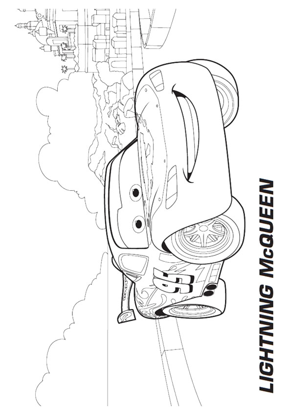 Plansa de colorat cu Cars pixar 183 94